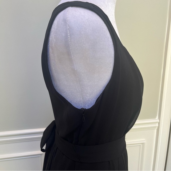 The Limited Black Silky Midi Dress 2 - Picture 5 of 8